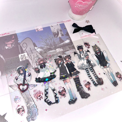 Cacacerulean Maria Character Clear Sticker