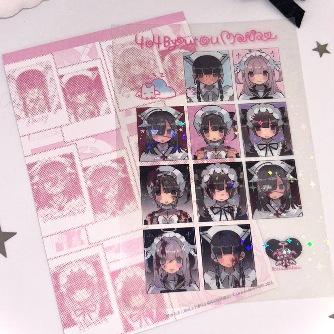 Cacacerulean Maria ID Photo Clear Sticker