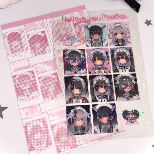 Cacacerulean Maria ID Photo Clear Sticker