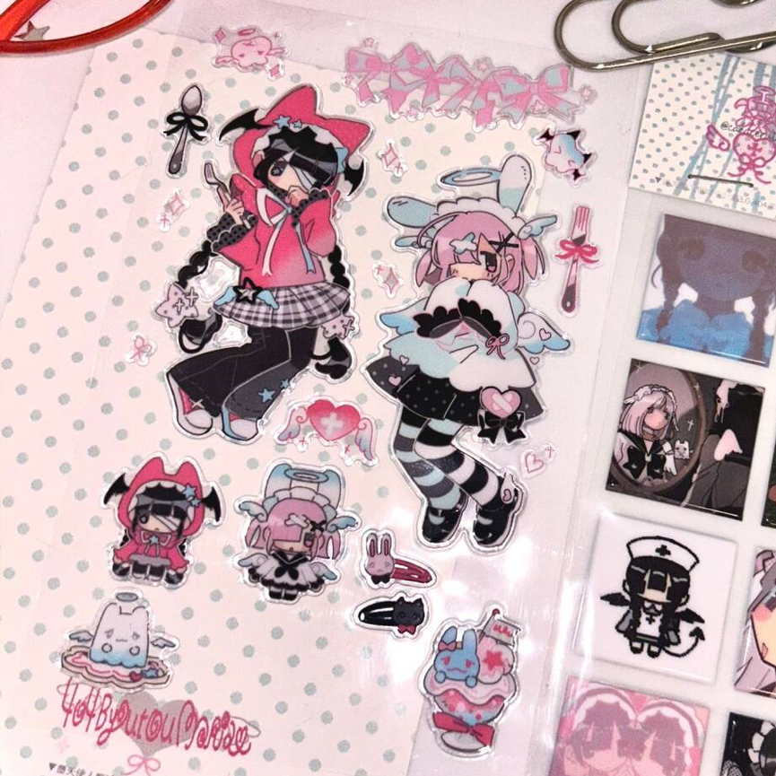 Cacacerulean Maria Suger Puffy Sticker