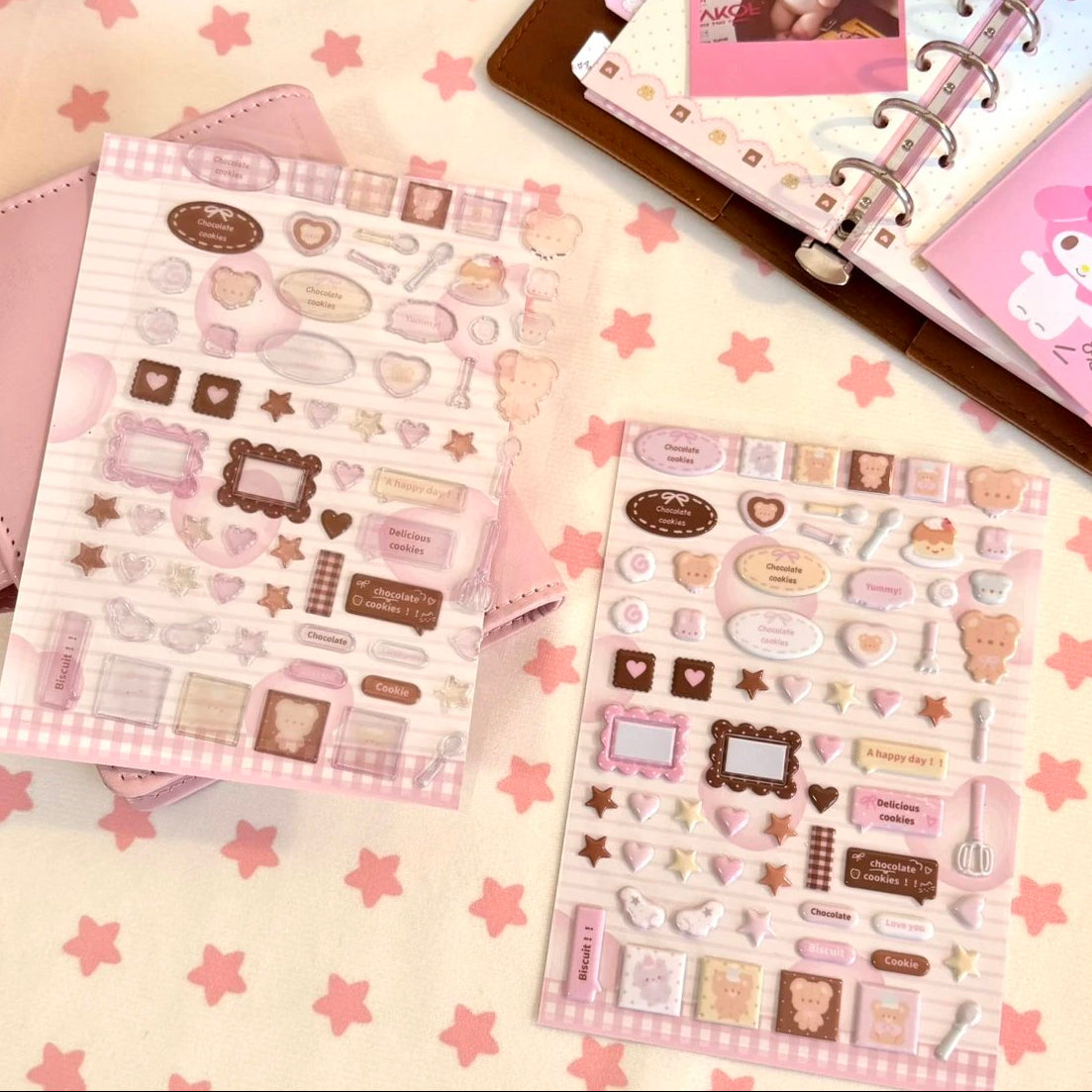 Eating Cookies Chocolate Cookie Puffy Sticker