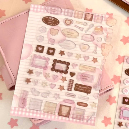 Eating Cookies Chocolate Cookie Puffy Sticker