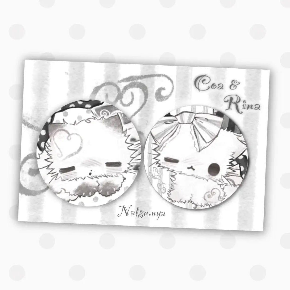 [Natsu Nya] Coa & Rina Pin Button
