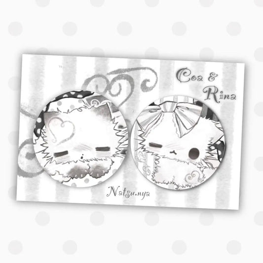 [Natsu Nya] Coa & Rina Pin Button