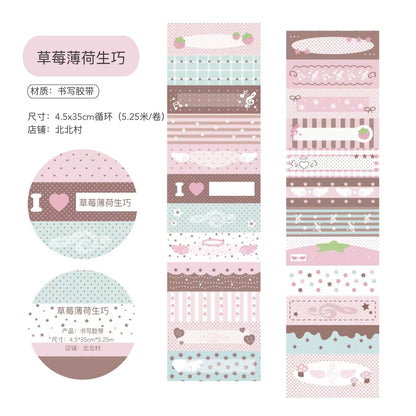 Strawberry Star Kiss Cut Paper Sticker