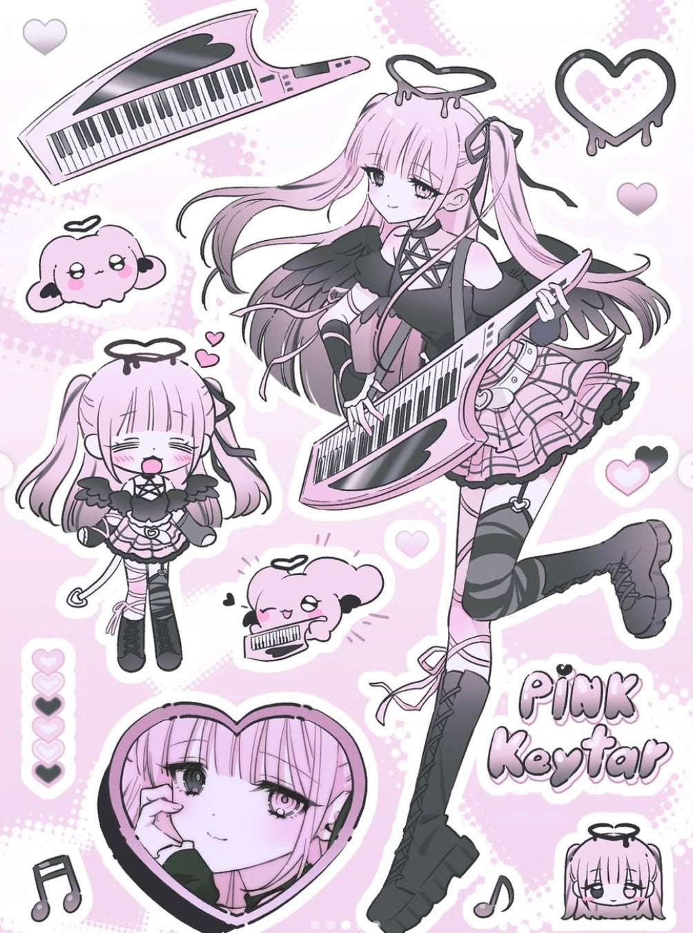 Qzzling Demon Band Sticker