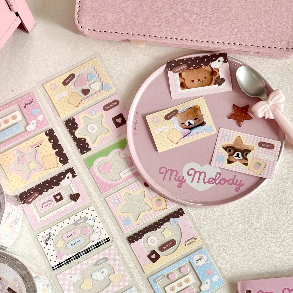 Eating Cookies Cookie Frame Kiss Cut Tape