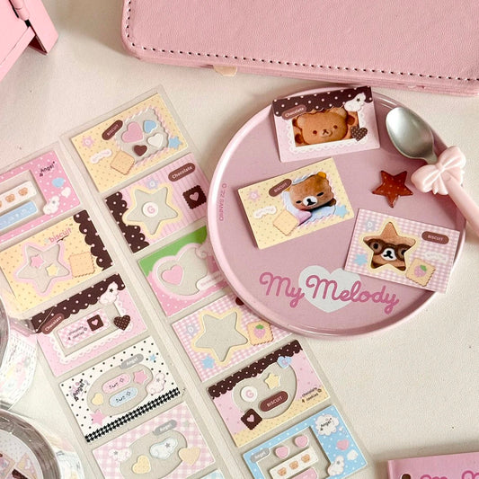 Eating Cookies Cookie Frame Kiss Cut Tape