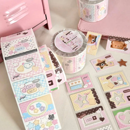 Eating Cookies Cookie Frame Kiss Cut Tape