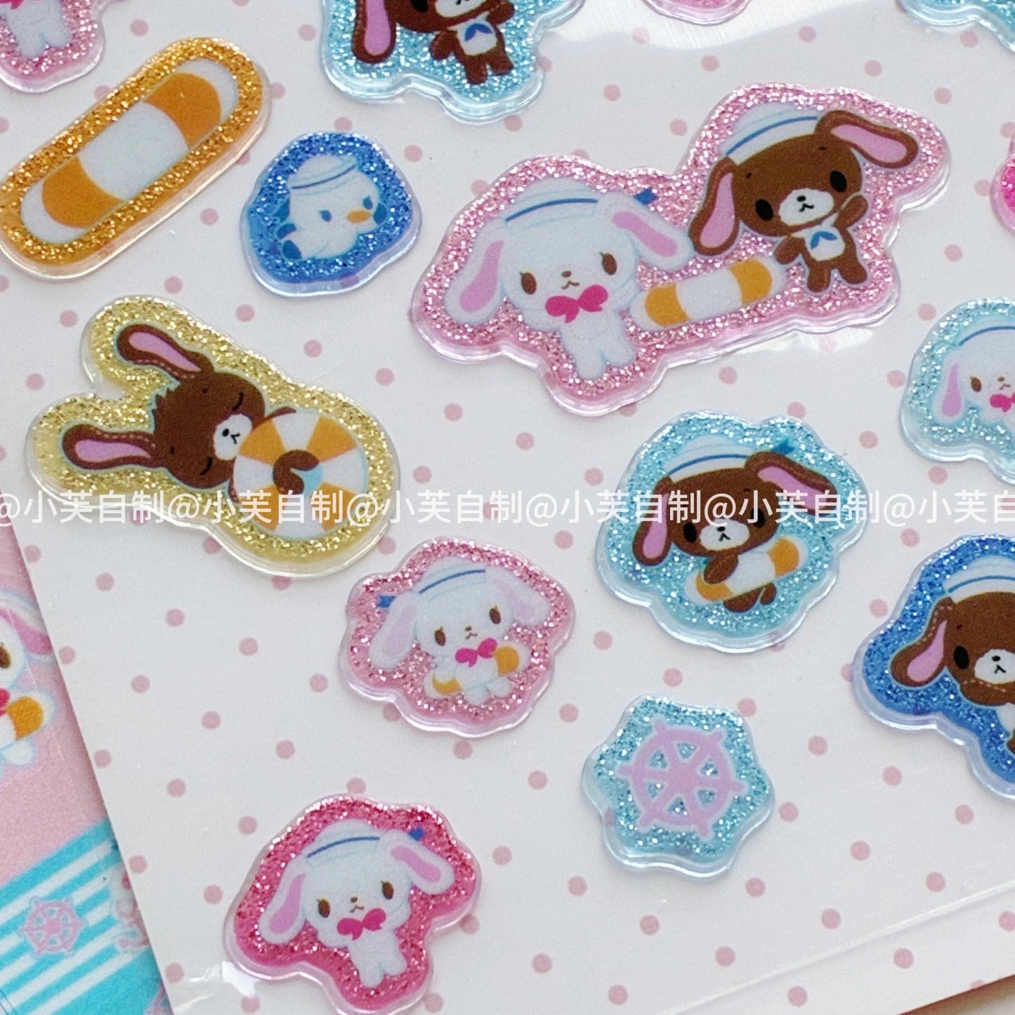 Byfufu Bunny Marine Puffy Sticker