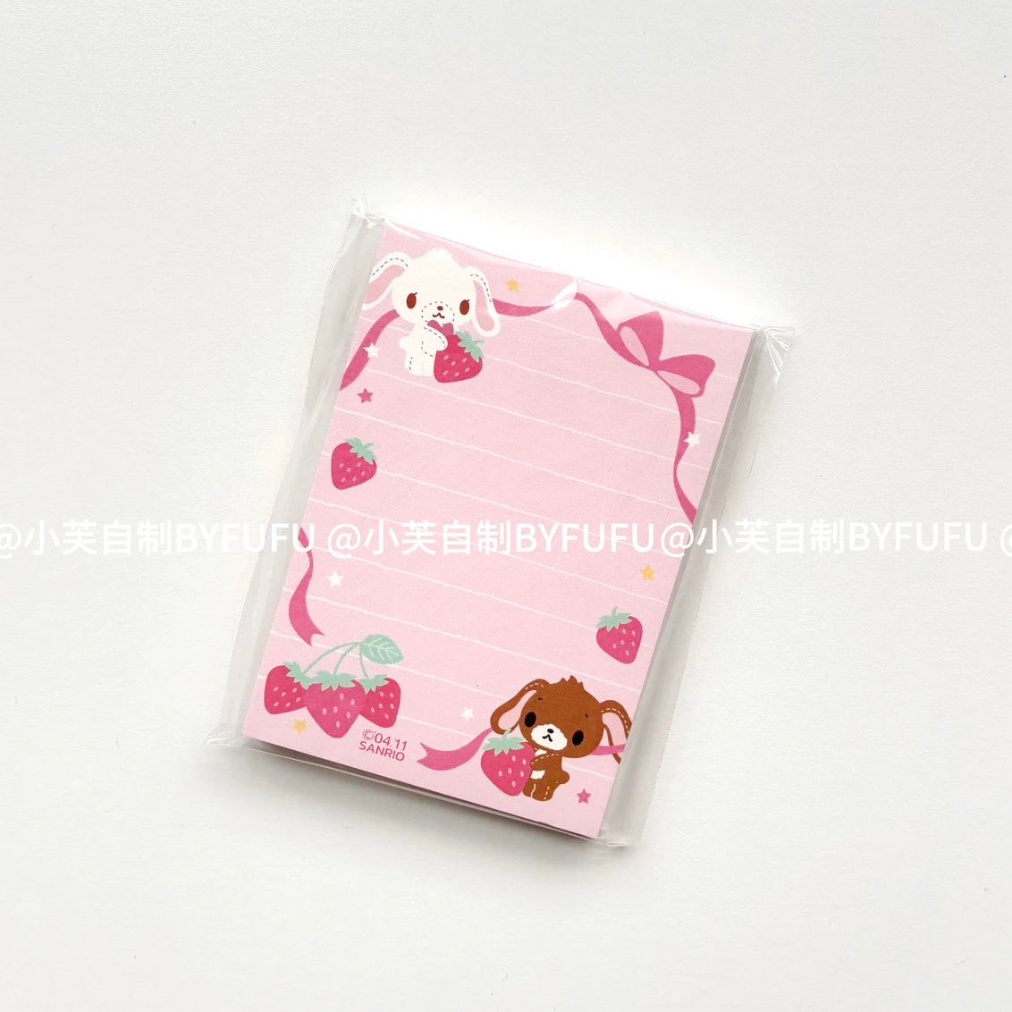 Byfufu Bunny Ribbon Memo Pad