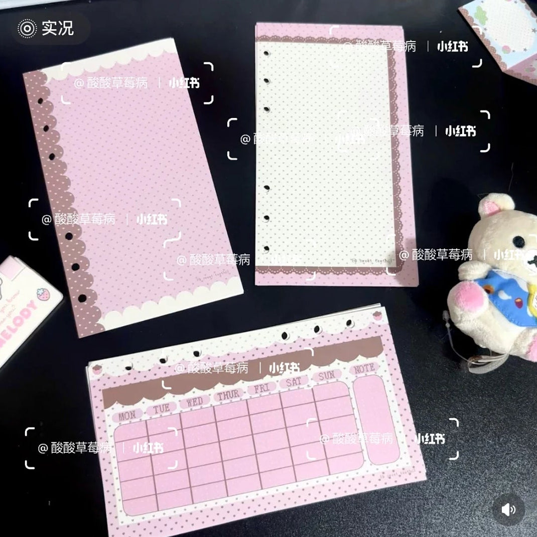 Strawberry Land A6per Refill Page 30p