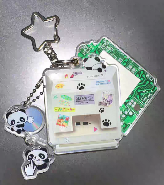 [Oliwa] Mini Panda Computer Keychain