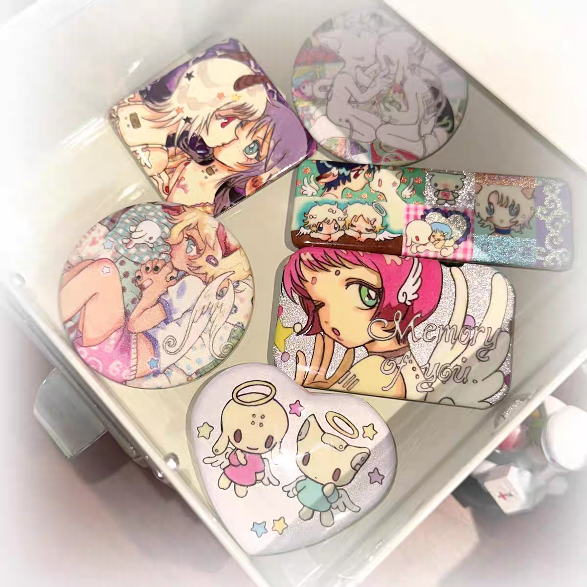 [Oliwa] Angel Dreamy Pin Button
