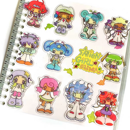 Oliwa My Alien Girl Resin Sticker