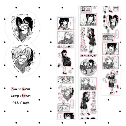 Lab of Line Denpa Girl Kiss Cut Sticker