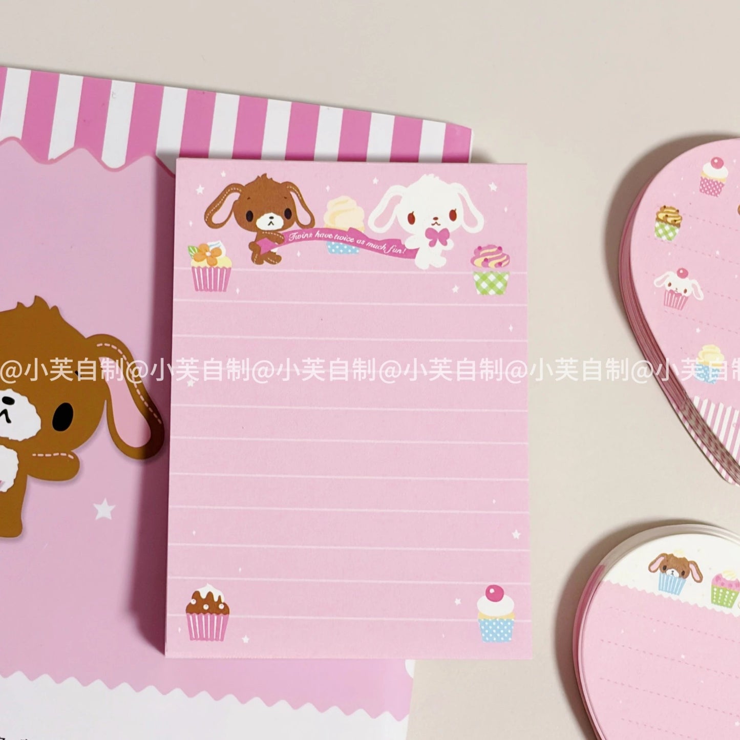 Byfufu Bunny Cake Pink Memo Pad