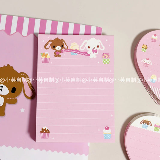 Byfufu Bunny Cake Pink Memo Pad