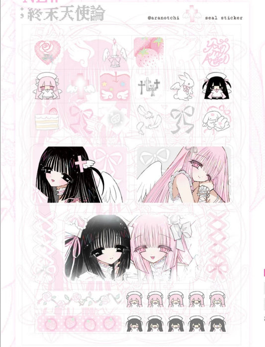 Aranotchi Angel Diary Clear sticker