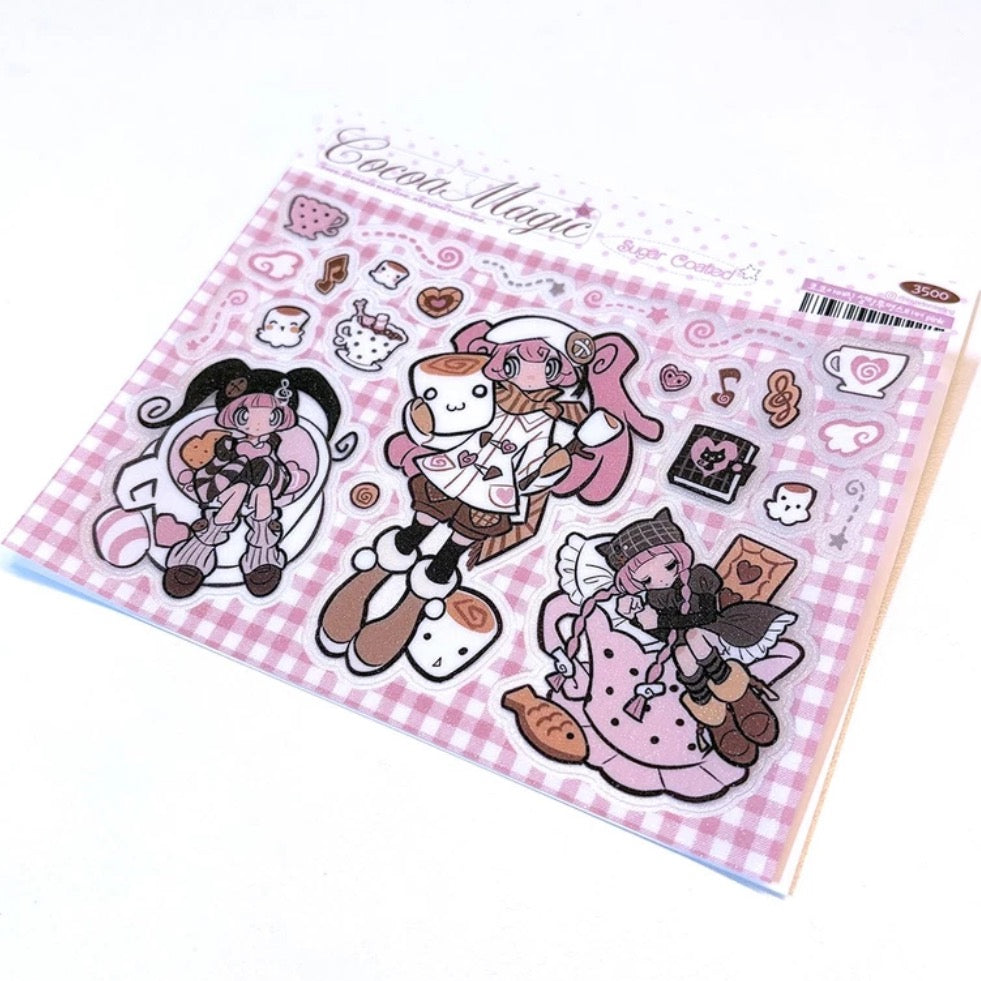 Invader Darling Cocoa Magic Sugar Coated Pink Sticker