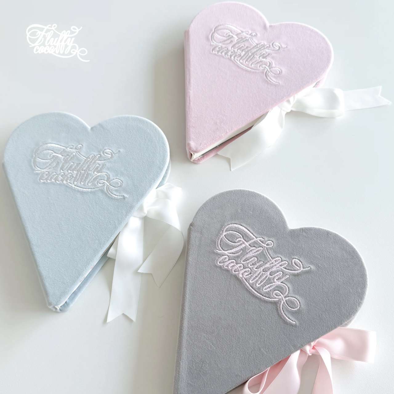 Fluffycoco Heart Shape Note Book