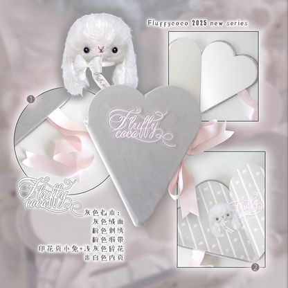 Fluffycoco Heart Shape Note Book