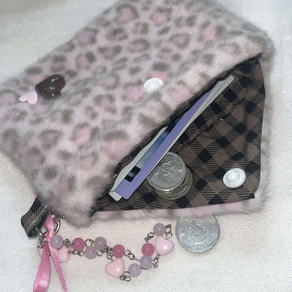 [Handmade] Leopard Print Pouch