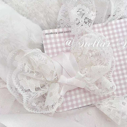 [Handmade] Lace Flower Snap Clip