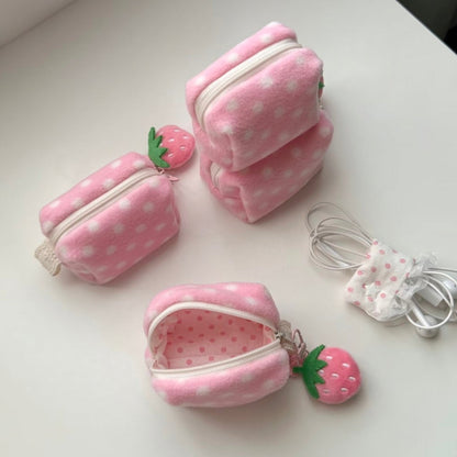 [Handmade] Pink Earphone Pouch