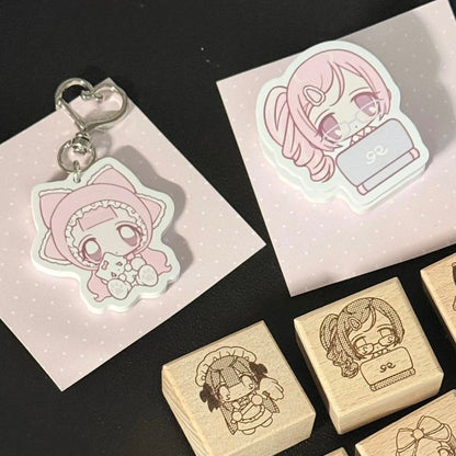 Pumpum & Kiyoisland Acrylic Keychain/Clip