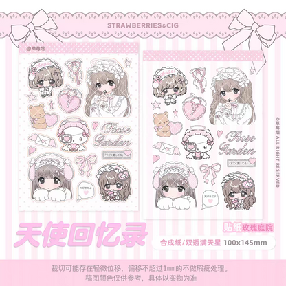 Strawberries&Cig Angel's Memoirs Sticker