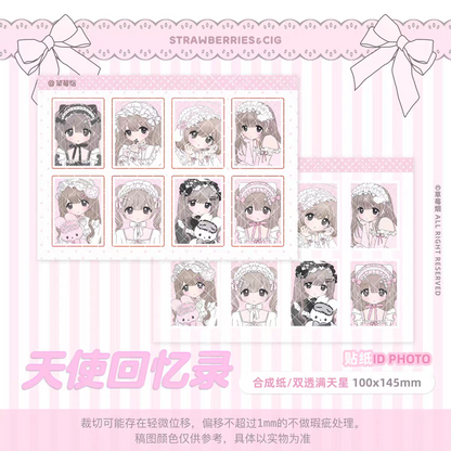 Strawberries&Cig Angel's Memoirs Sticker