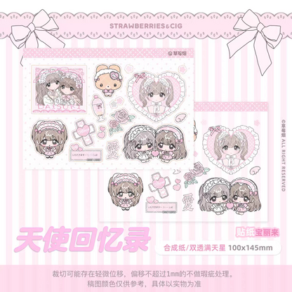 Strawberries&Cig Angel's Memoirs Sticker