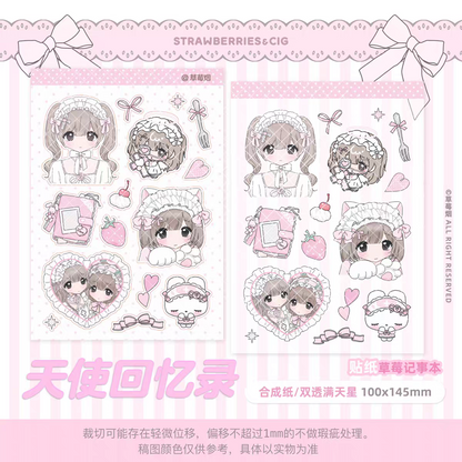 Strawberries&Cig Angel's Memoirs Sticker