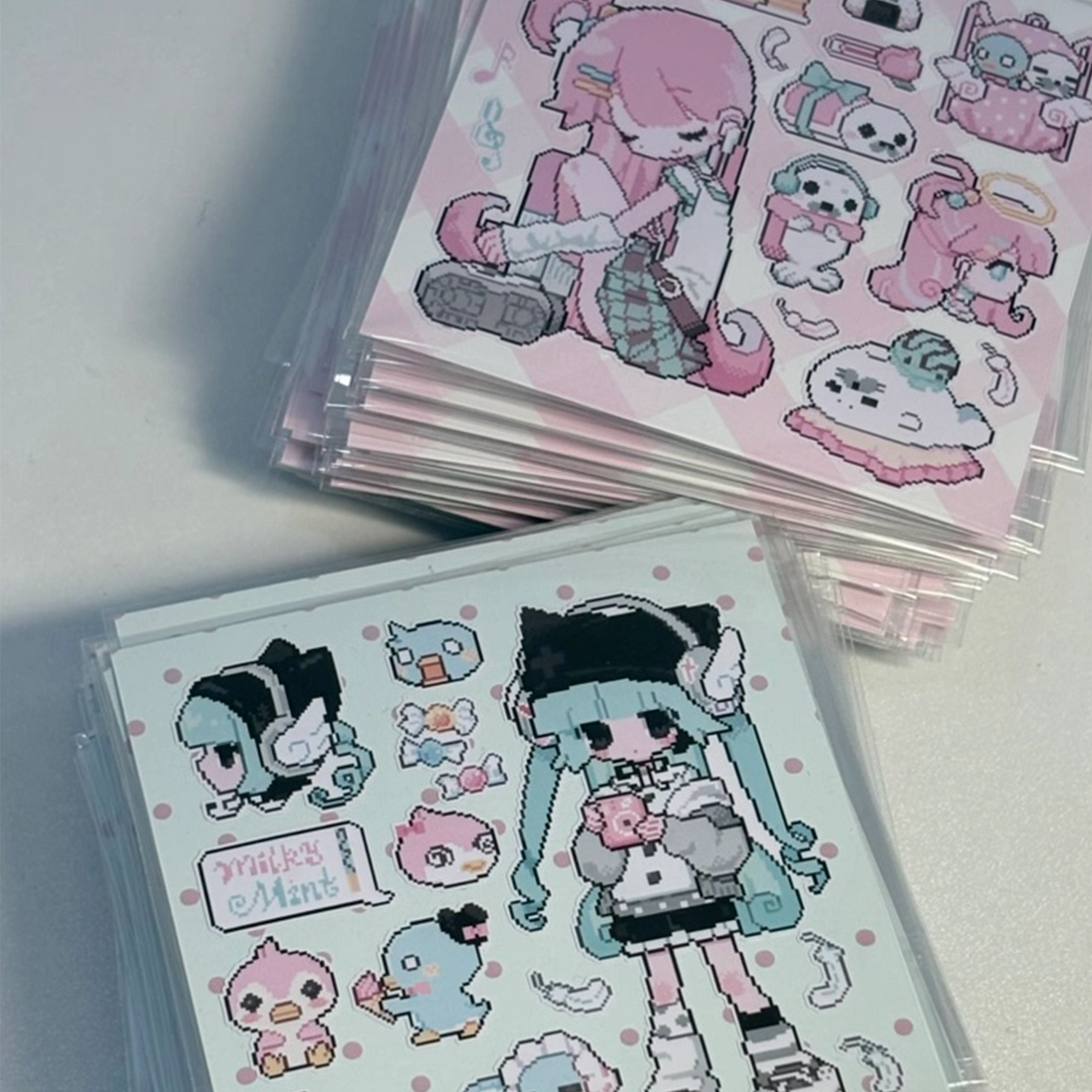 [Ribbon Honey] Seal & Penguin Character Sticker