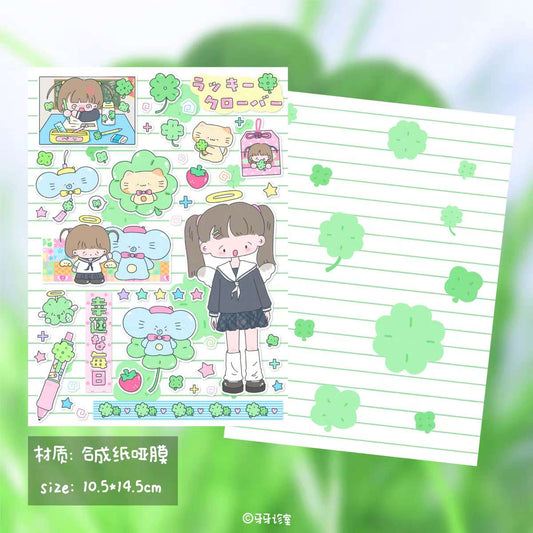Tooth Store Clover Character Sticker