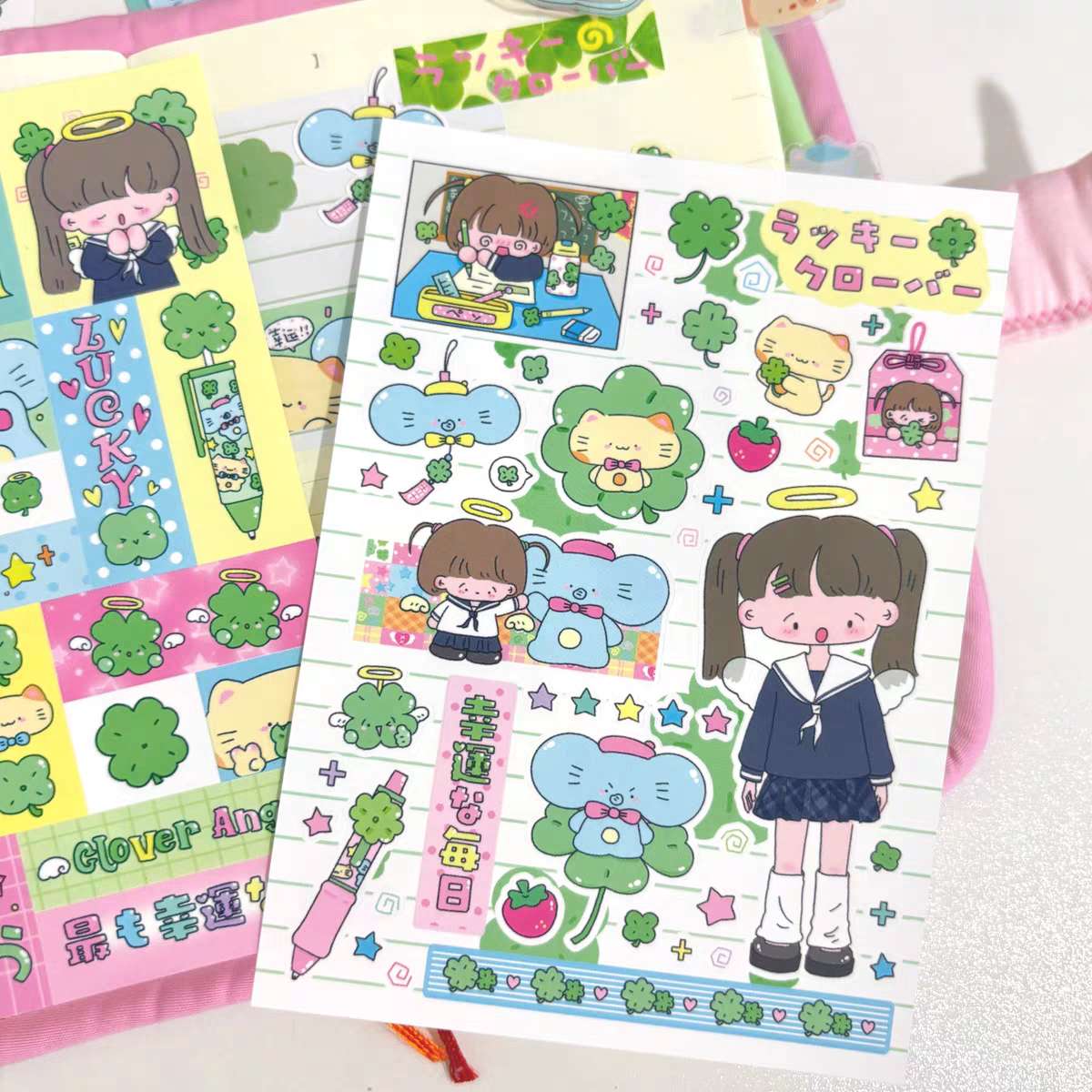 Tooth Store Clover Character Sticker