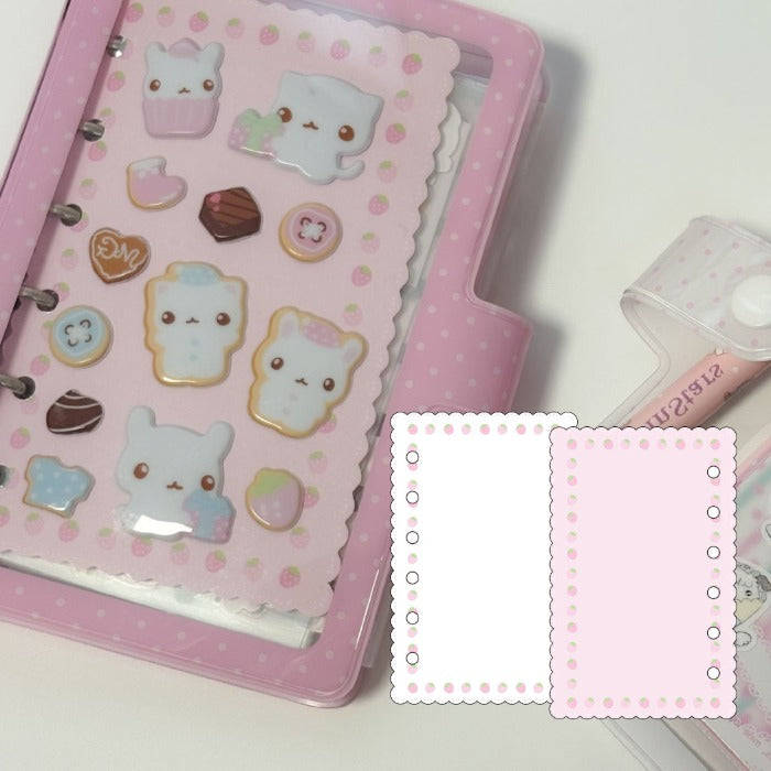 [Mering] A7 Strawberry Cookie Sticker Collect Refill Page 10p