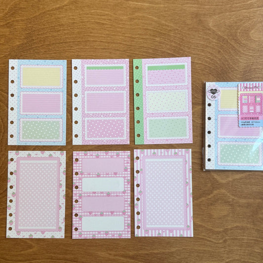 Yummylist A7 Refill Page#6 30p