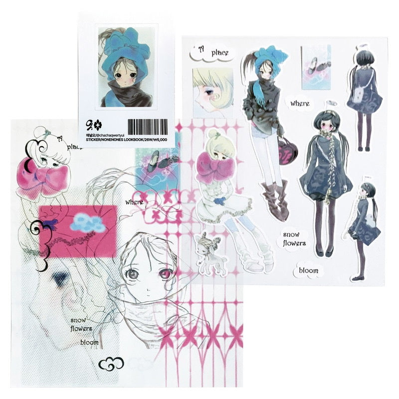 [Channel] Snow Flowers Sticker