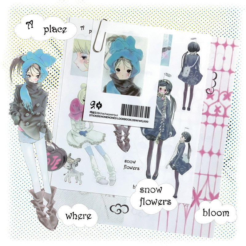[Channel] Snow Flowers Sticker