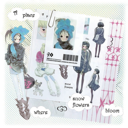 [Channel] Snow Flowers Sticker