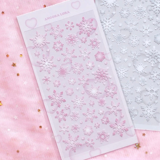 [Angora Lora] Pink Snowflake Sticker