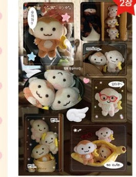 Pinkrue Monkey Baby Sticker Pack