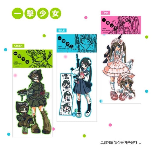 [Heeming] Girl Die Cut Sticker Pack