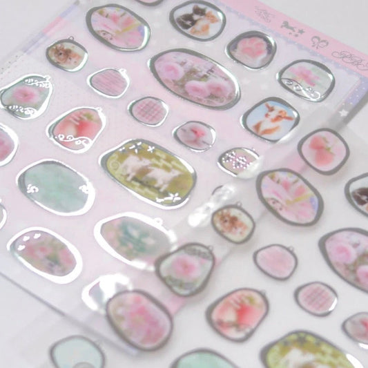 Pearly Button Memory Archive Charm Sticker