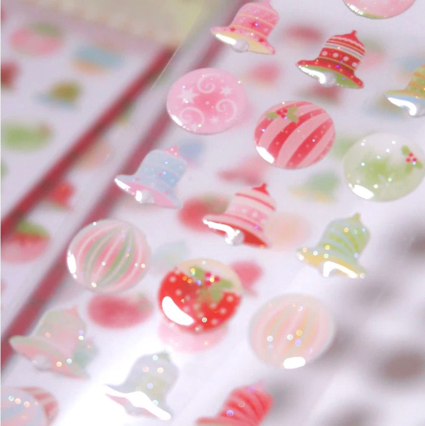 Pearly Button Ornament Candy Drops Epoxy Sticker