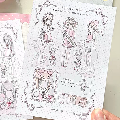 Lab of Line Bunny Rely Sticker