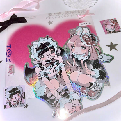 [Cacacerulean] First Aid Die Cut Holographic Sticker