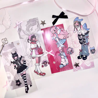 Cacacerulean Back To School Character Sticker
